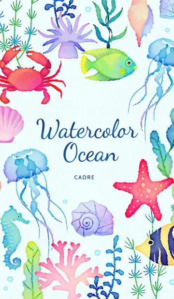 [LINE着せ替え] Watercolor Oceanの画像1