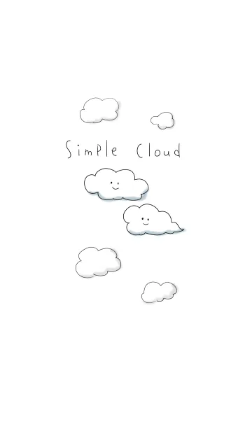 [LINE着せ替え] シンプル くもの画像1