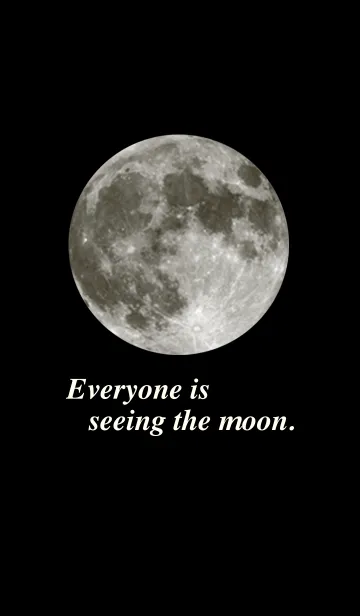 [LINE着せ替え] みんな同じ月を見てるの画像1