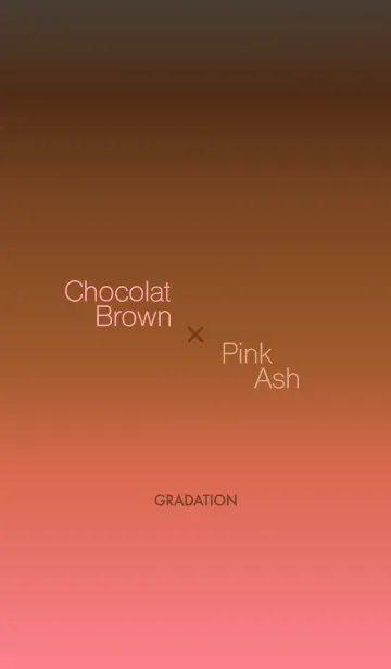 [LINE着せ替え] ChocolatBrown×PinkAsh<大人カラーリング>の画像1