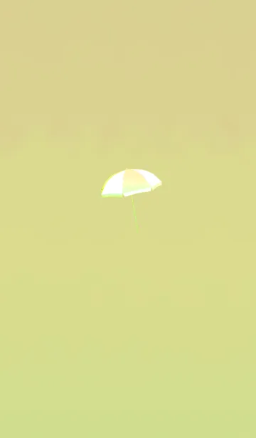 [LINE着せ替え] 夏のおしゃれパラソルイエローの画像1