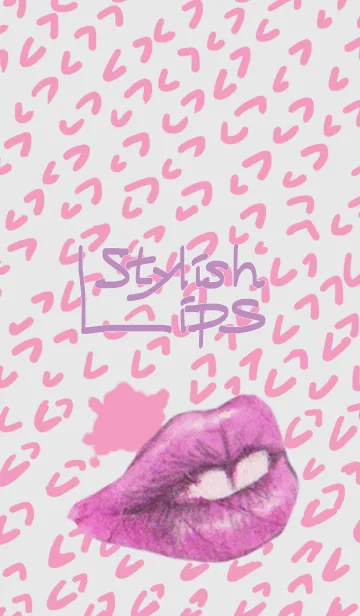 [LINE着せ替え] Stylish Lips4の画像1