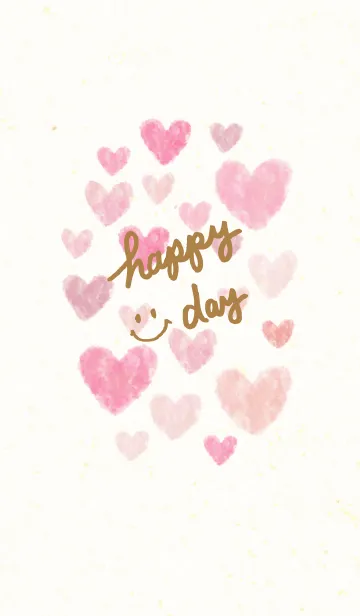 [LINE着せ替え] 大人スマイルとハート10の画像1