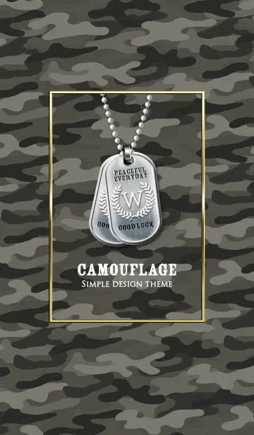 [LINE着せ替え] 大人向けの迷彩柄 "W"の画像1