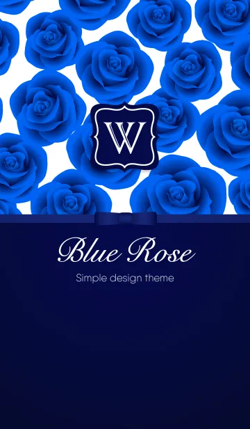 [LINE着せ替え] 大人の Beautiful Blue Roses [W]の画像1