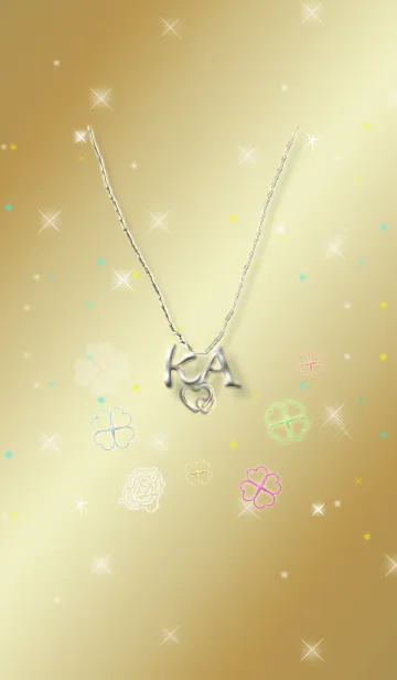 [LINE着せ替え] イニシャル K＆A(運気を上げる着せ替え)の画像1