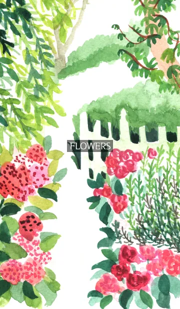 [LINE着せ替え] water color flowers_544の画像1