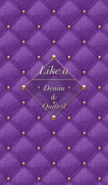 Like a - Denim ＆ Quilted #Purple #オトナの着せ替えメイン画像