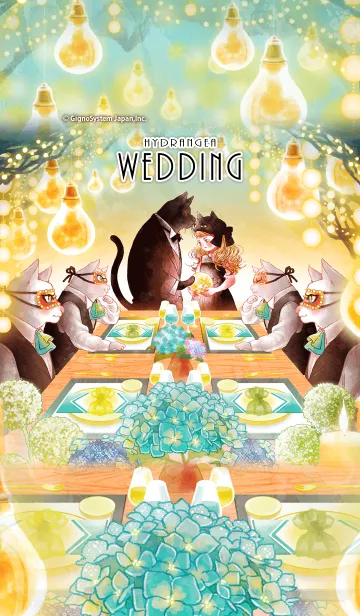 [LINE着せ替え] Hydrangea weddingの画像1