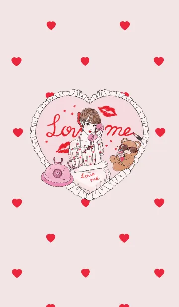[LINE着せ替え] love me♥の画像1