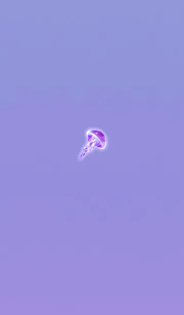[LINE着せ替え] クラゲ型精霊パープルの画像1