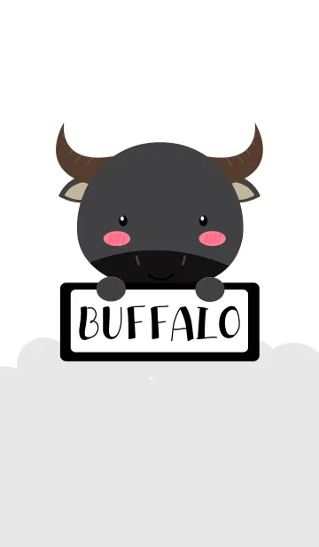 [LINE着せ替え] Simple Cute Love Buffalo Theme (jp)の画像1