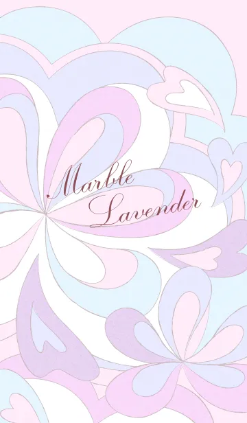 [LINE着せ替え] Marble lavenderの画像1