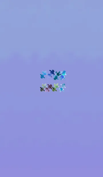 [LINE着せ替え] 夏のおしゃれ金魚ブルーパープルの画像1