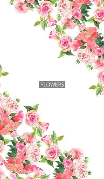 [LINE着せ替え] water color flowers_556の画像1