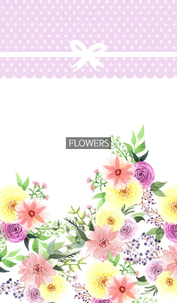 [LINE着せ替え] water color flowers_547の画像1