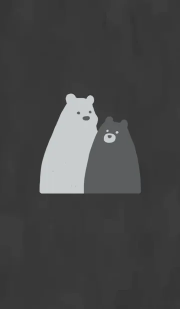 [LINE着せ替え] Order bear - B＆W^の画像1