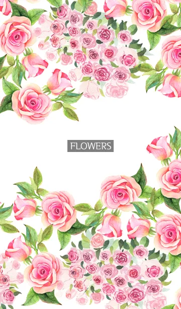 [LINE着せ替え] water color flowers_552の画像1