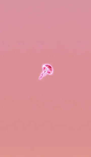 [LINE着せ替え] クラゲ型精霊レッドピンクの画像1