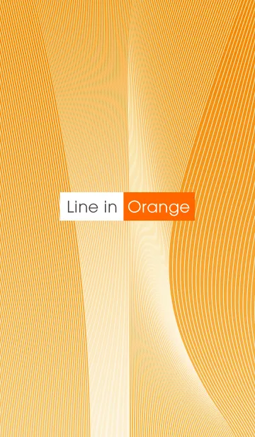 [LINE着せ替え] 大人のアート着せ替え「Line in Orange」の画像1