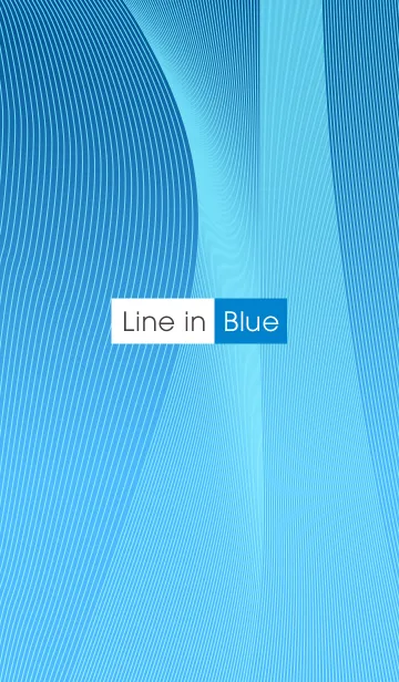 [LINE着せ替え] 大人のアート着せ替え「Line in Blue」の画像1