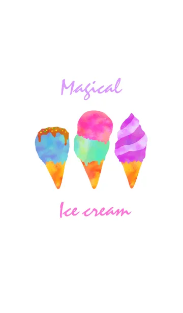 [LINE着せ替え] Magical icecreamの画像1
