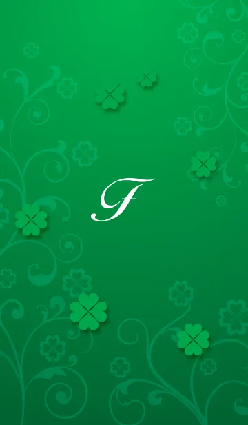 [LINE着せ替え] 大人のクローバー [F]の画像1