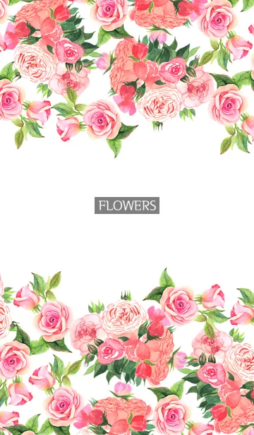 [LINE着せ替え] water color flowers_554の画像1