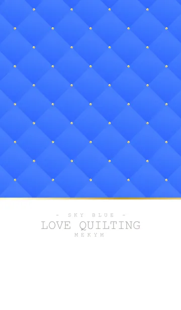 [LINE着せ替え] LOVE QUILTING -SKY BLUE-の画像1