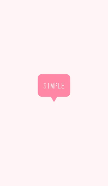 [LINE着せ替え] ピンクのシンプルなきせかえの画像1
