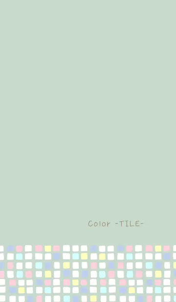 [LINE着せ替え] Color -TILE- 26の画像1