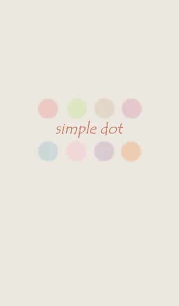[LINE着せ替え] "simple dot"の画像1