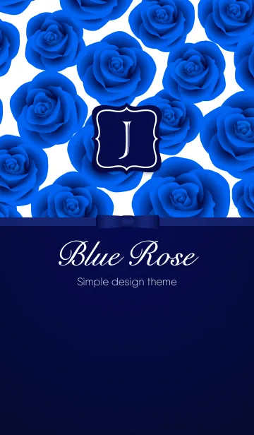 [LINE着せ替え] 大人の Beautiful Blue Roses [J]の画像1