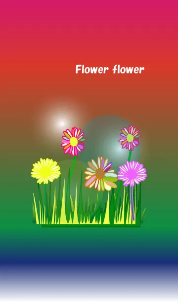 [LINE着せ替え] Rainbow flower flower flower4の画像1
