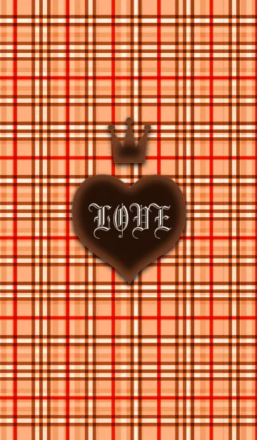 [LINE着せ替え] チョコレイトクラウン＆ハートの画像1