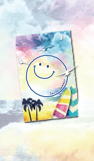 [LINE着せ替え] ニコサマー ♥ Smile Summerの画像1