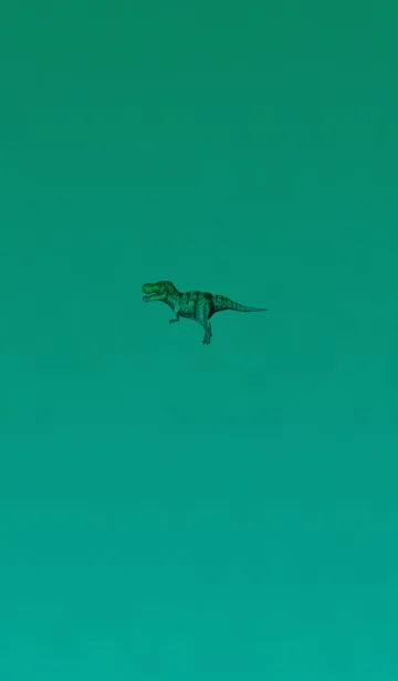 [LINE着せ替え] ブルーグリーンシンプル恐竜の画像1