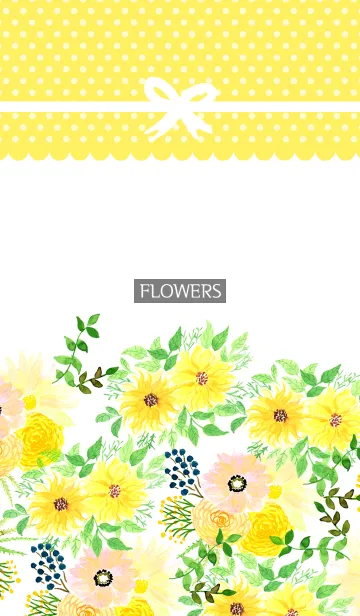 [LINE着せ替え] water color flowers_559の画像1