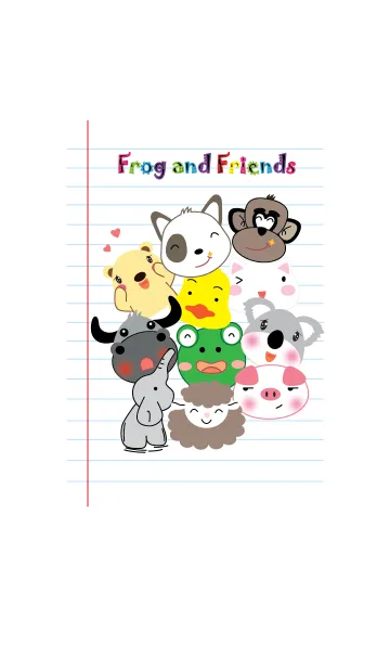 [LINE着せ替え] Frog and friends theme (JP)の画像1