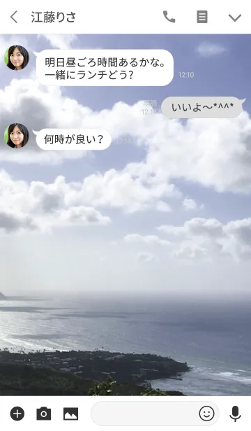 [LINE着せ替え] I love the ocean.の画像3