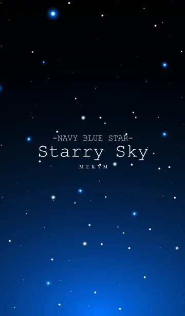 [LINE着せ替え] Starry Sky NAVY BLUE LIGHT STARの画像1