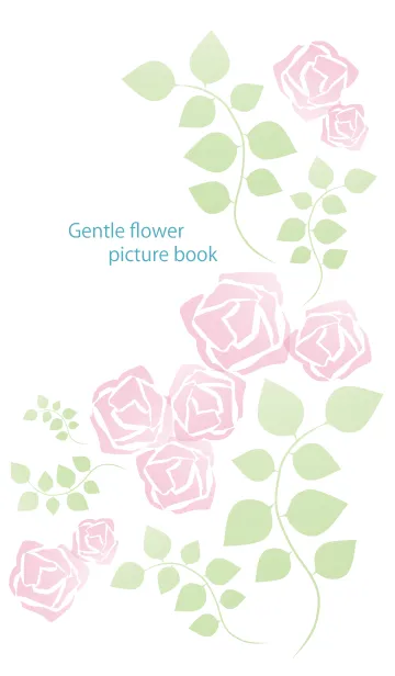 [LINE着せ替え] Gentle flower picture bookの画像1