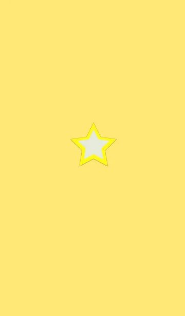 [LINE着せ替え] ザ・シンプルイエロースターの画像1