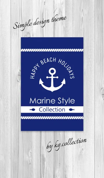 [LINE着せ替え] Marine Style Collection 3 "Navy"の画像1