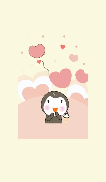 [LINE着せ替え] Cute penguin theme v.2 (JP)の画像1