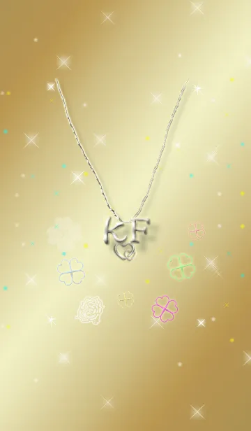 [LINE着せ替え] イニシャル K＆F(運気を上げる着せ替え)の画像1