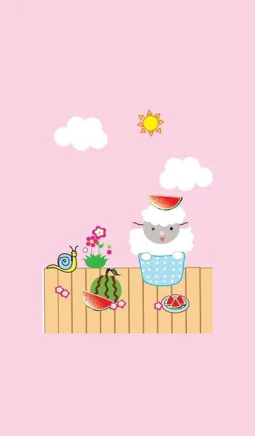 [LINE着せ替え] Sheep sheep theme v.2 (JP)の画像1