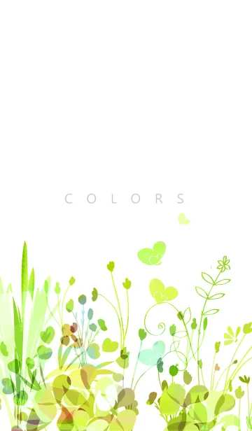 [LINE着せ替え] artwork_Colors greenの画像1