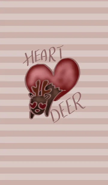 [LINE着せ替え] heart deerの画像1