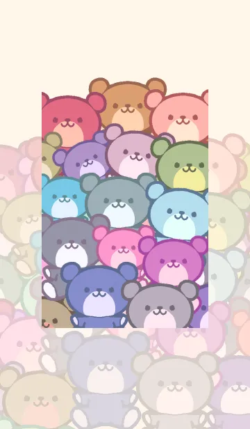 カラフルくま くまふるのLINE着せ替え